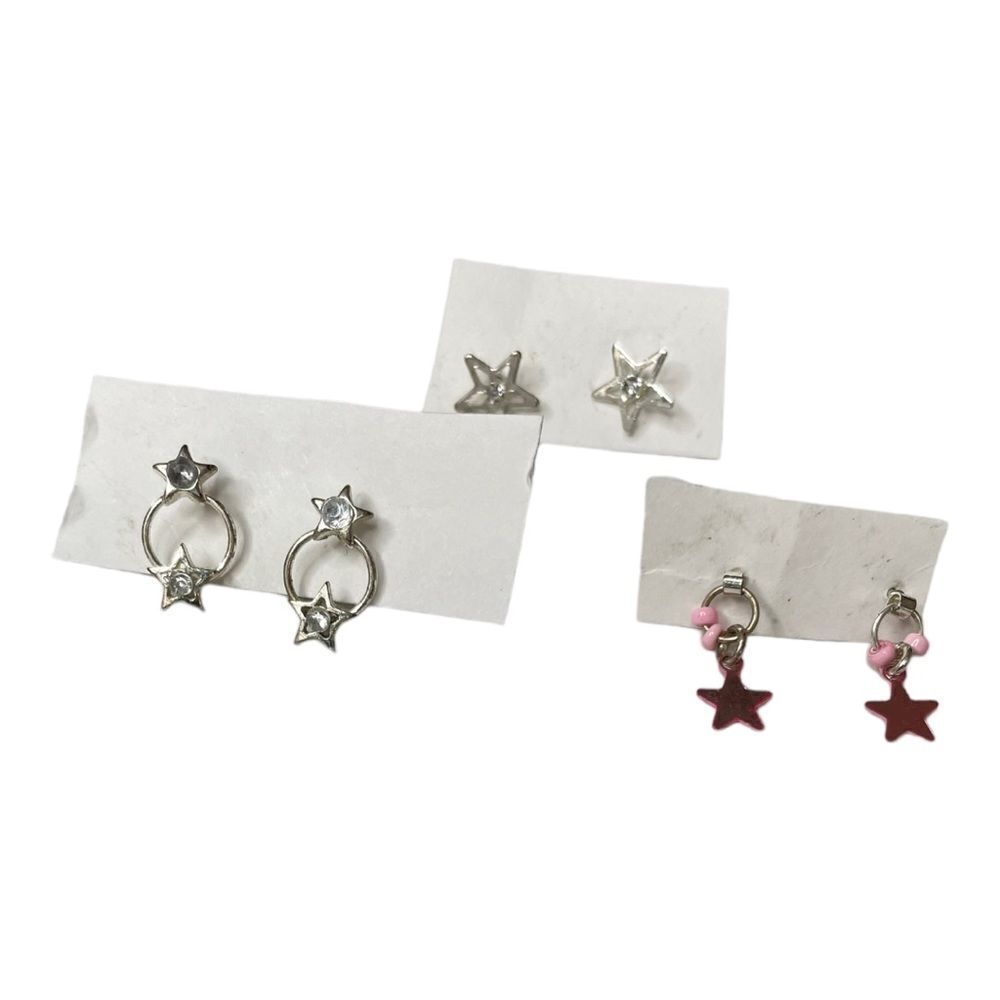 TRIO OF STAR EARRINGS